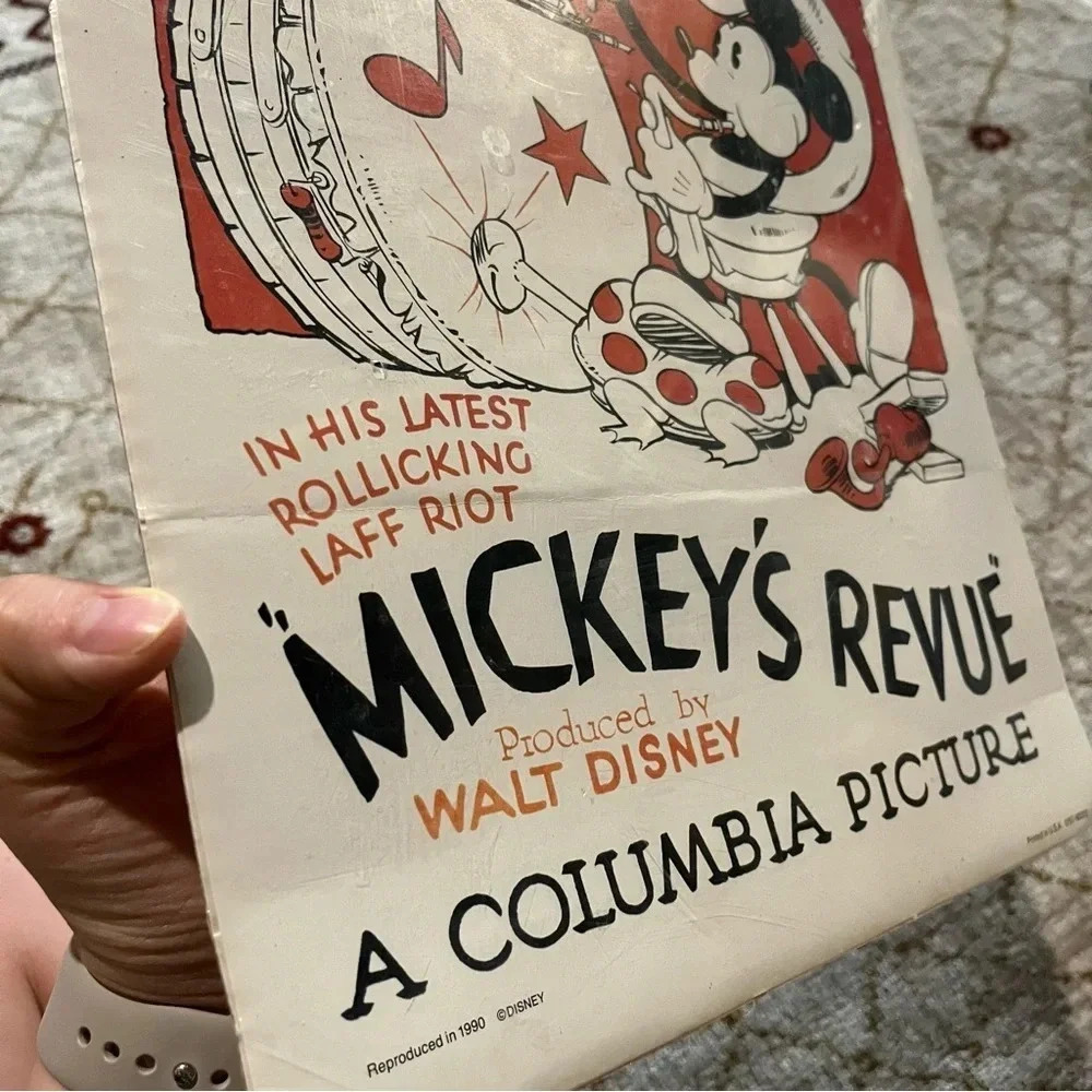 VTG Disney Movie Poster Mickey's Revue 11.5x17 Mickey Mouse Reproduction 1990 - Picture 8 of 10